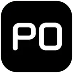 Potatso 的 App 图标，黑色圆角方块正中是白色的 PO 两个字母